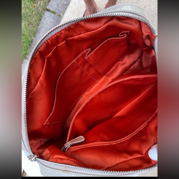 Coach Metallic Sateen Poppy Pushlock Satchel Crossbody - Picture 10 of 12